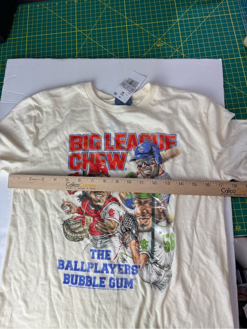 Big League Chew Graphic Tee off white size medium baseball bubble gum - Picture 8 of 8